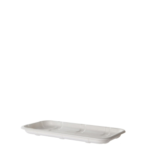Vanguard™ Renewable & Compostable Sugarcane Meat & Produce Trays, 8.57 x 4.77 x 0.66in, 17S