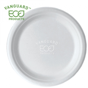 	Vanguard™ Renewable & Compostable Sugarcane Plate - 9in
