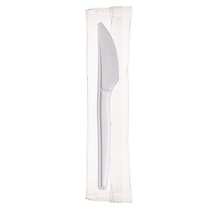 7" Knife - Plant Starch Cutlery - Individually Wrapped