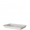 Compostable Sugarcane Meat & Produce Trays, 9.5 x 7.17 x 1.13in, 4D, White