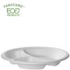  Vanguard™ Renewable & Compostable Sugarcane Plate - 10in 3-Compartment