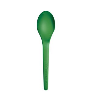 6" Green Spoon - Plantware® High-Heat Utensils
